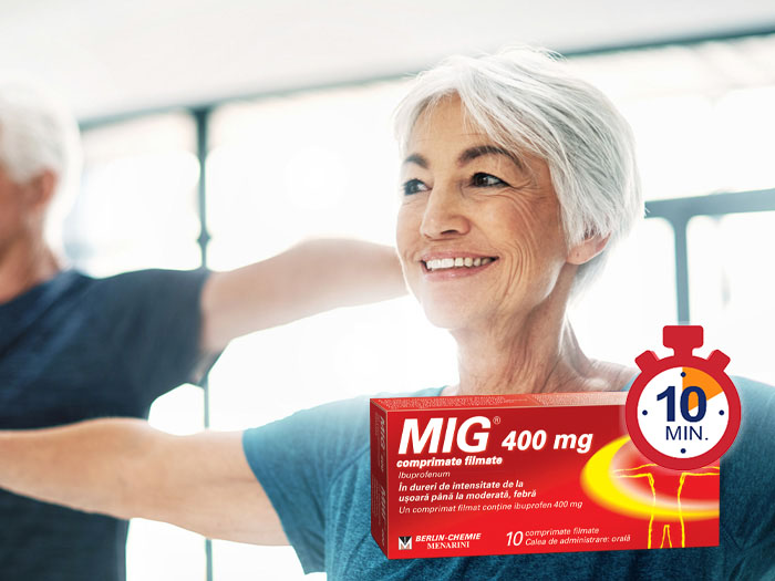MIG400_ibuprofen_femeile și bărbații în vârstă fac sport fără durere