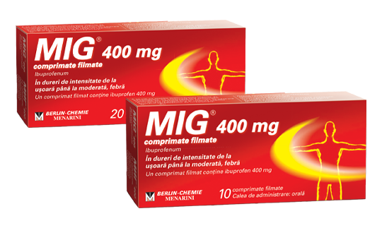 MIG400_Ibuprofen_medicament pentru febră și durere